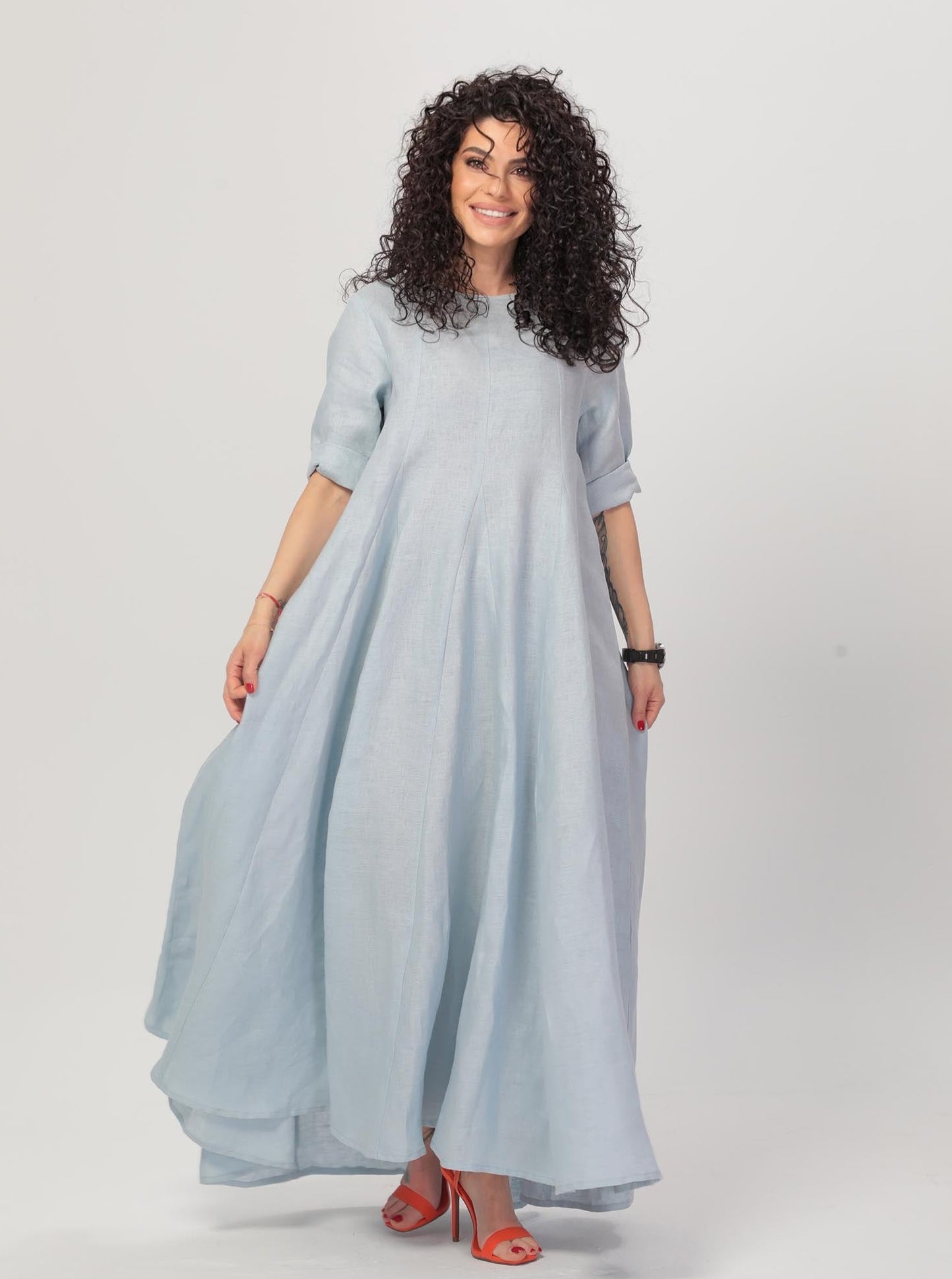 Linen Maxi Dress - Sharon