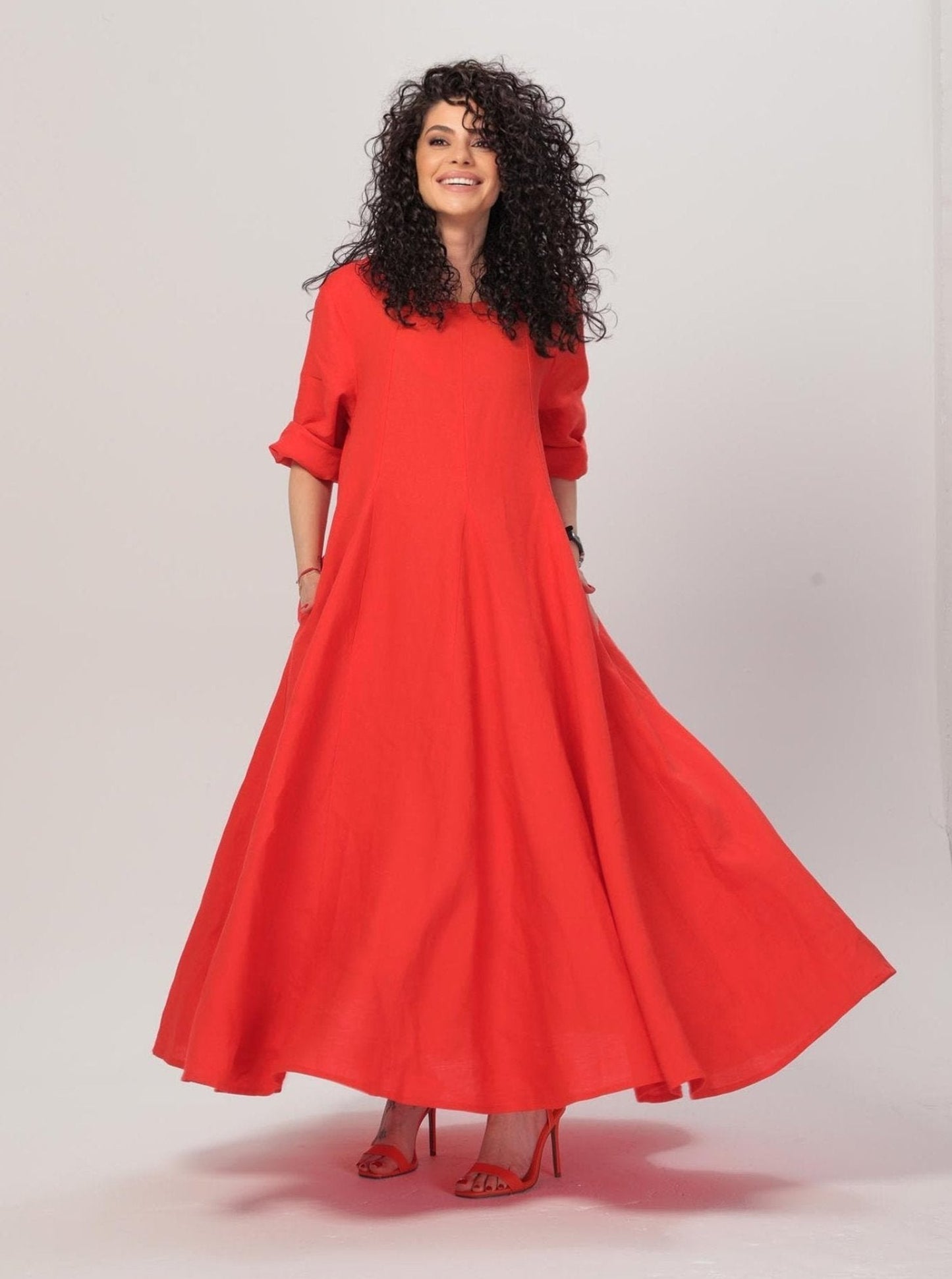 Linen Maxi Dress - Sharon