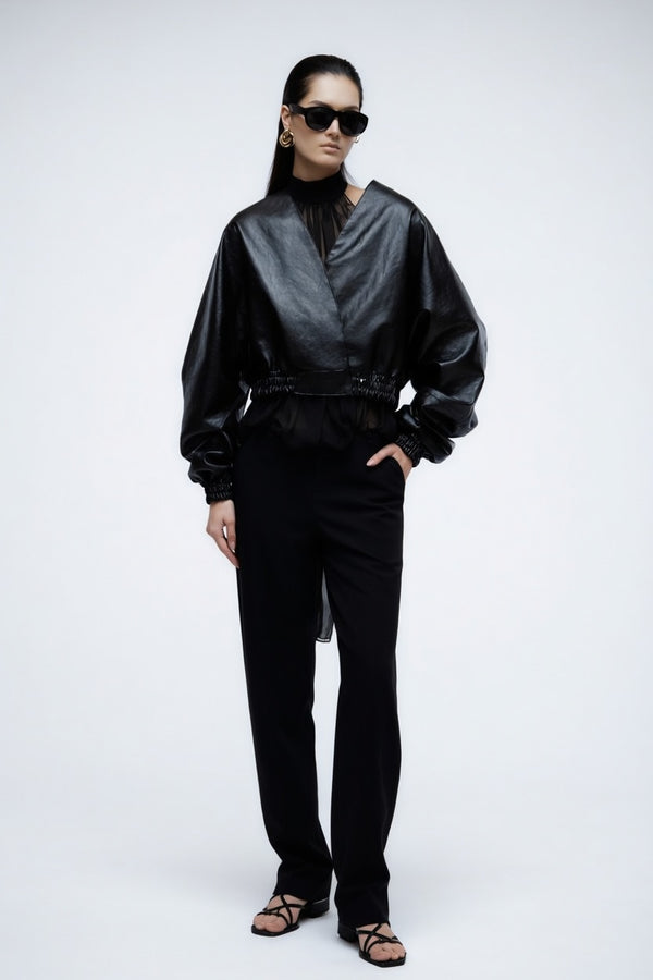 Women's Faux Leather Jacket