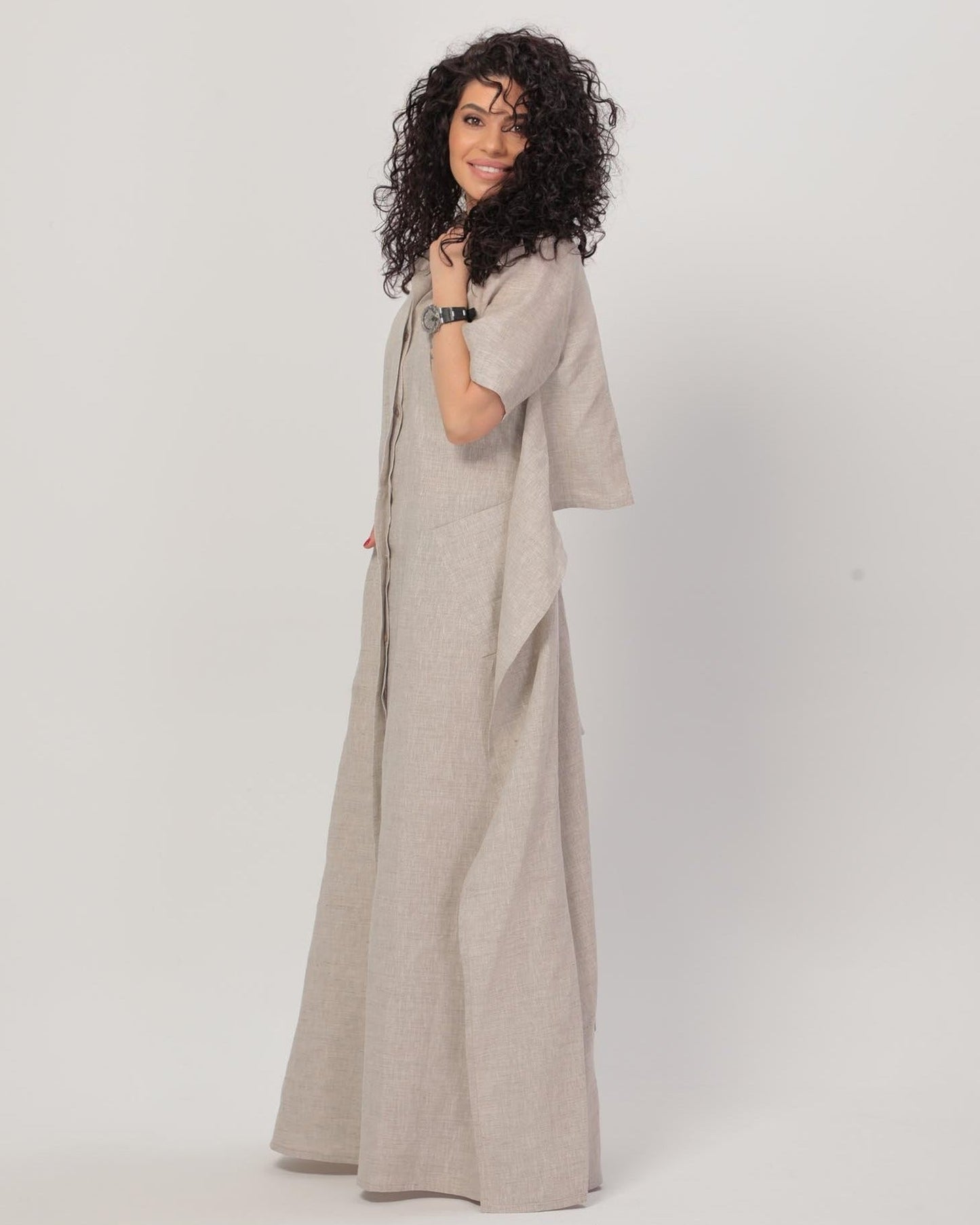 Isabella Linen Dress