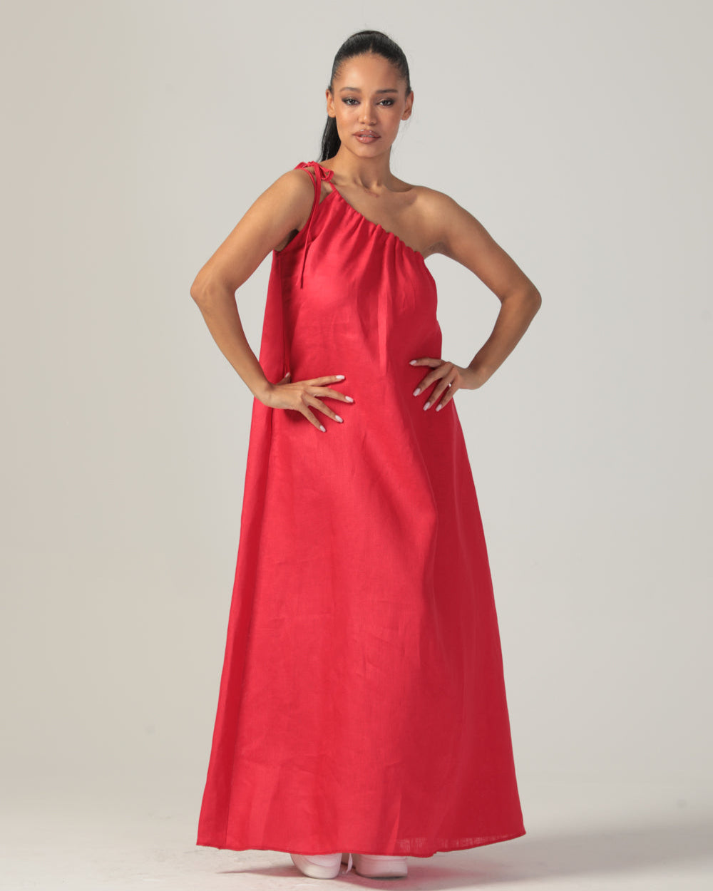 Elara Linen Dress