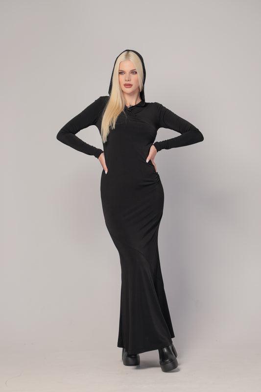 MOGEN - Stylish dress with elegant hoodie