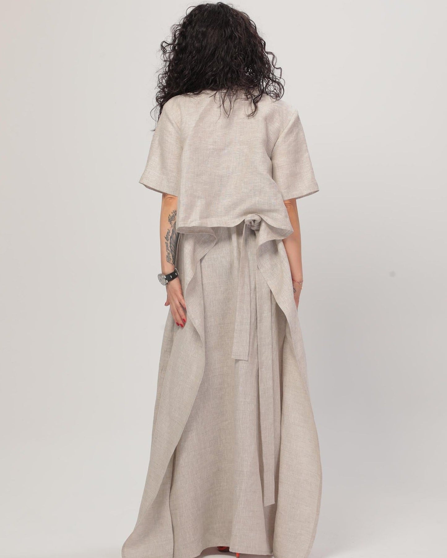 Isabella Linen Dress