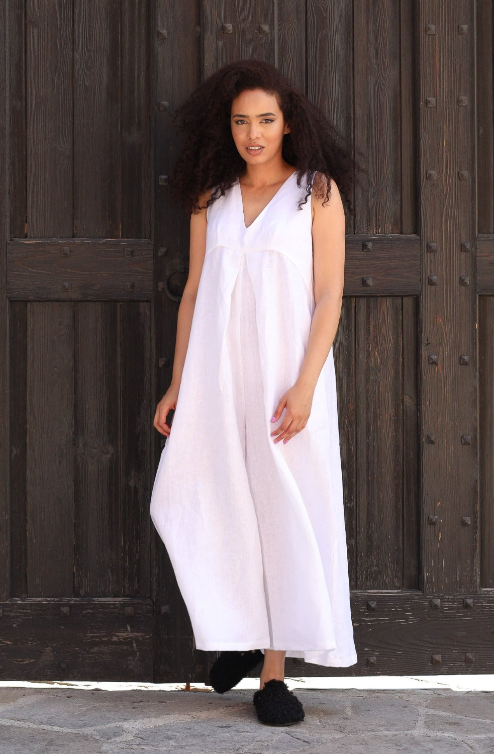 Linen Jumpsuit - AZANAMI