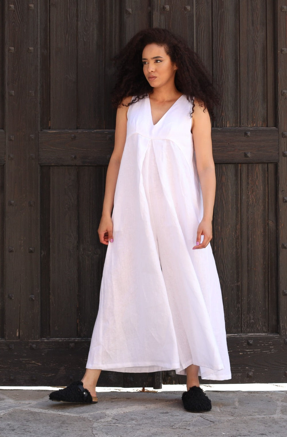 Linen Jumpsuit - AZANAMI