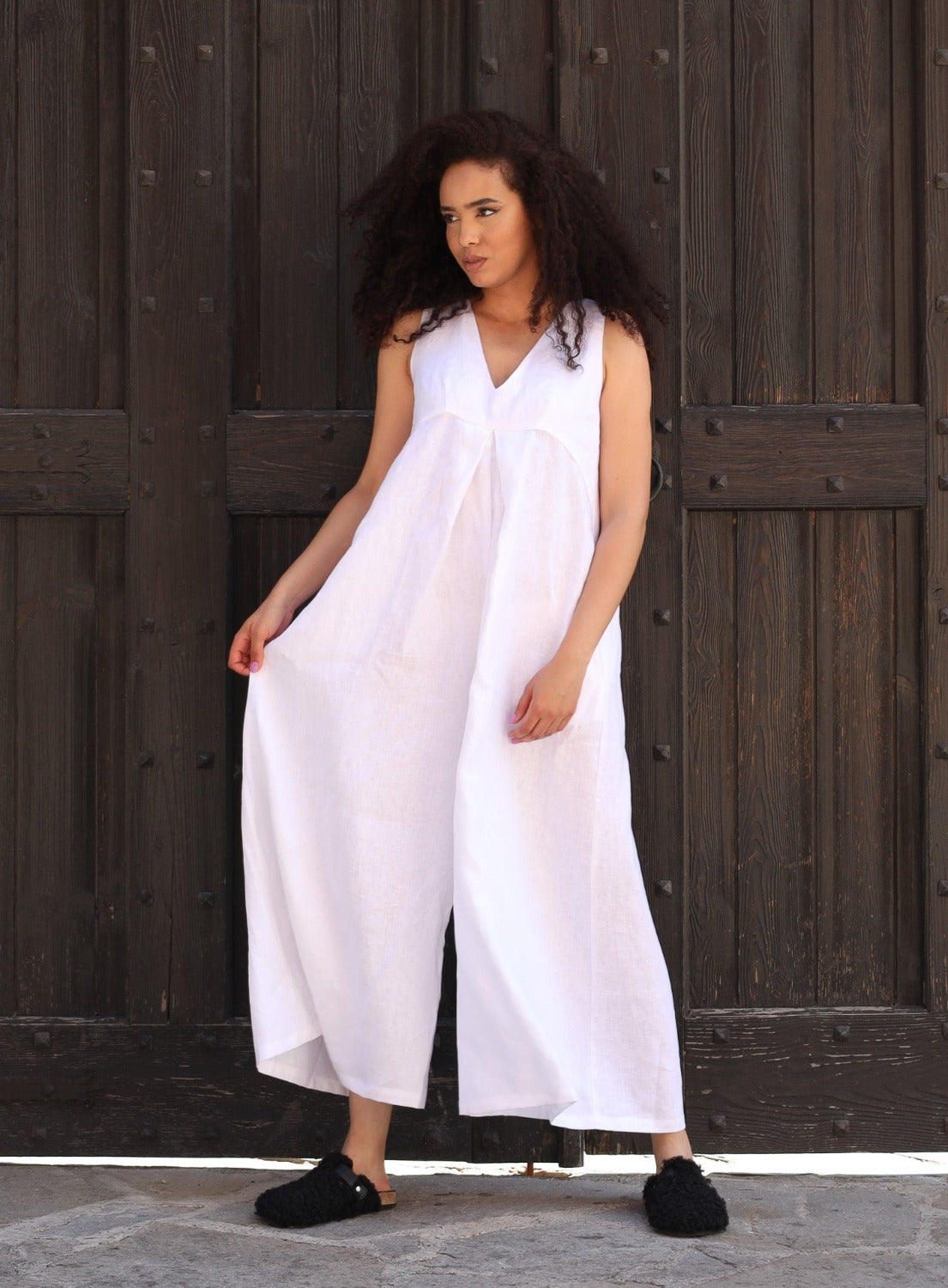 Linen Jumpsuit - AZANAMI