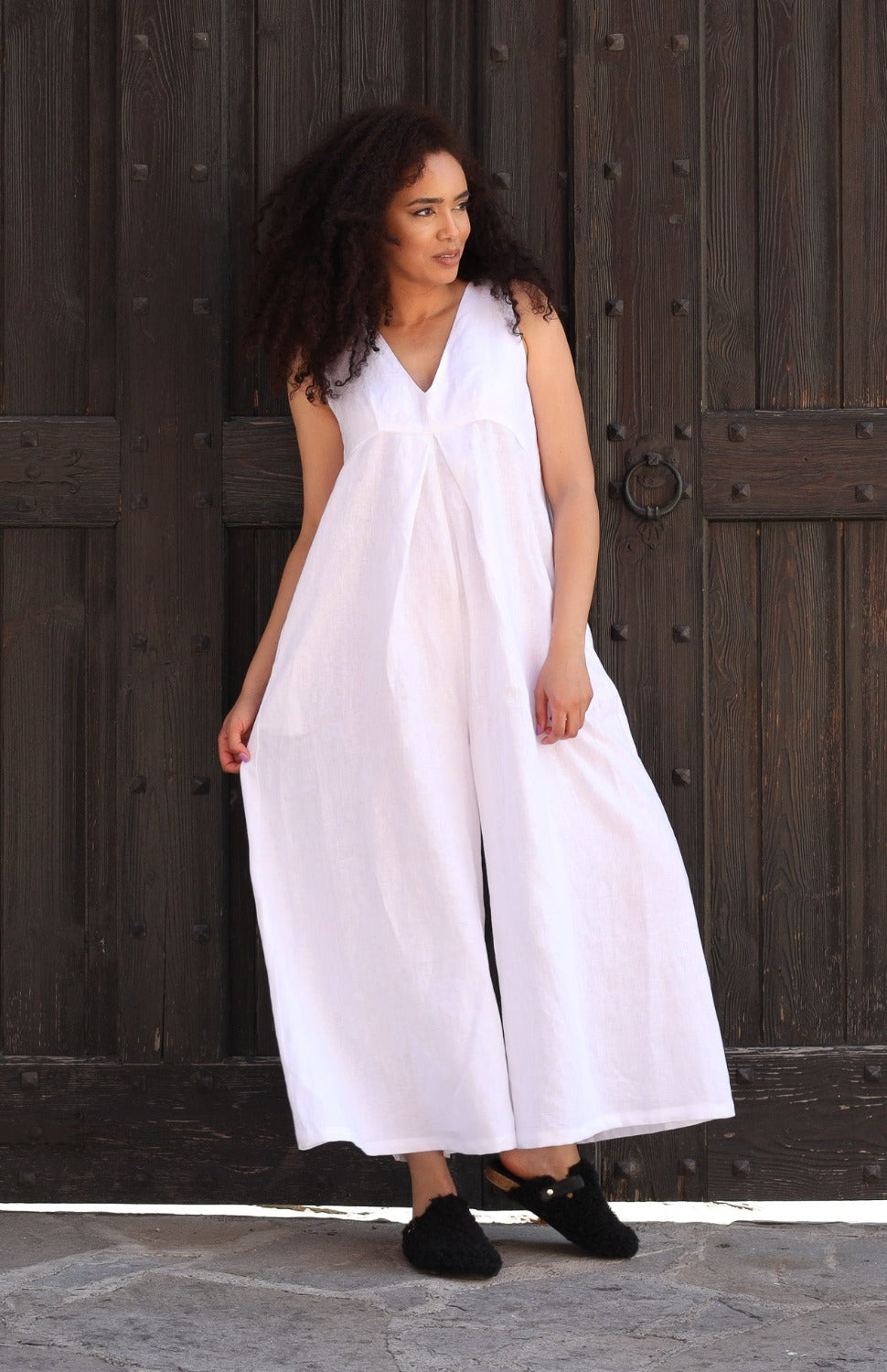 Linen Jumpsuit - AZANAMI