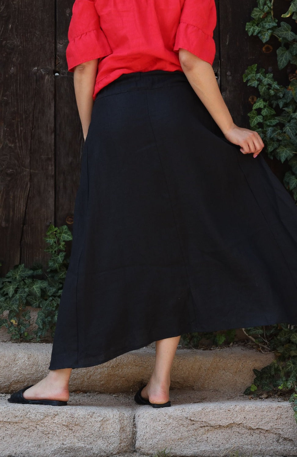 Linen Maxi Skirt - ELIN