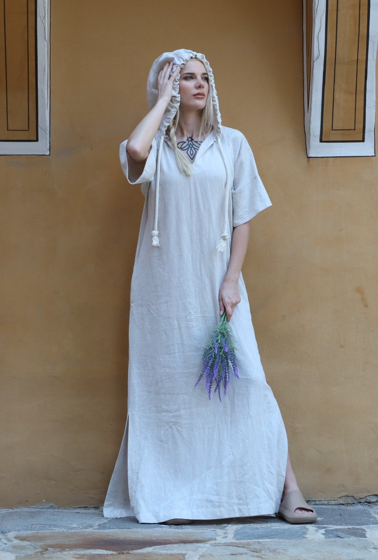 Maxi Linen Dress - FEREZ