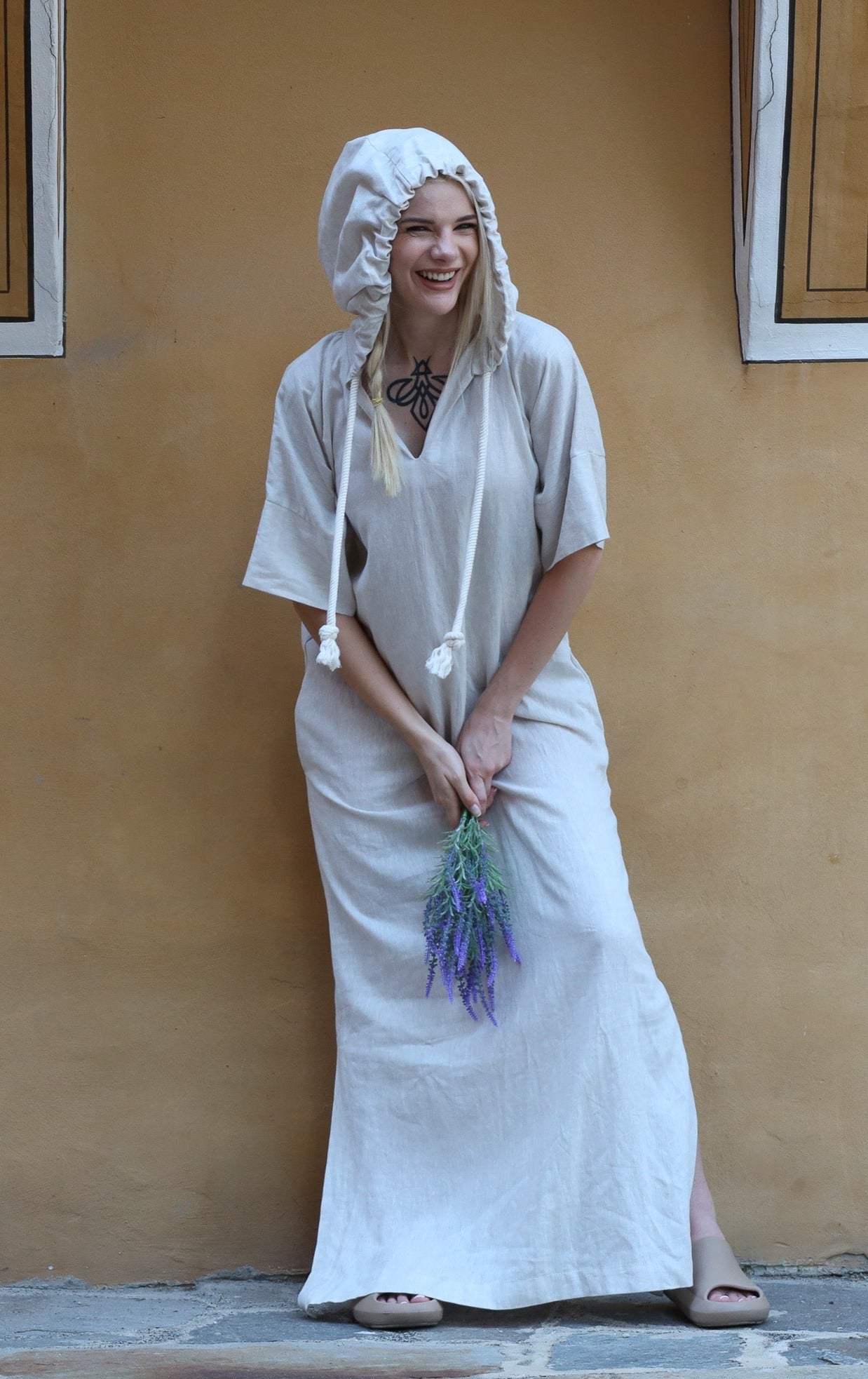 Maxi Linen Dress - FEREZ