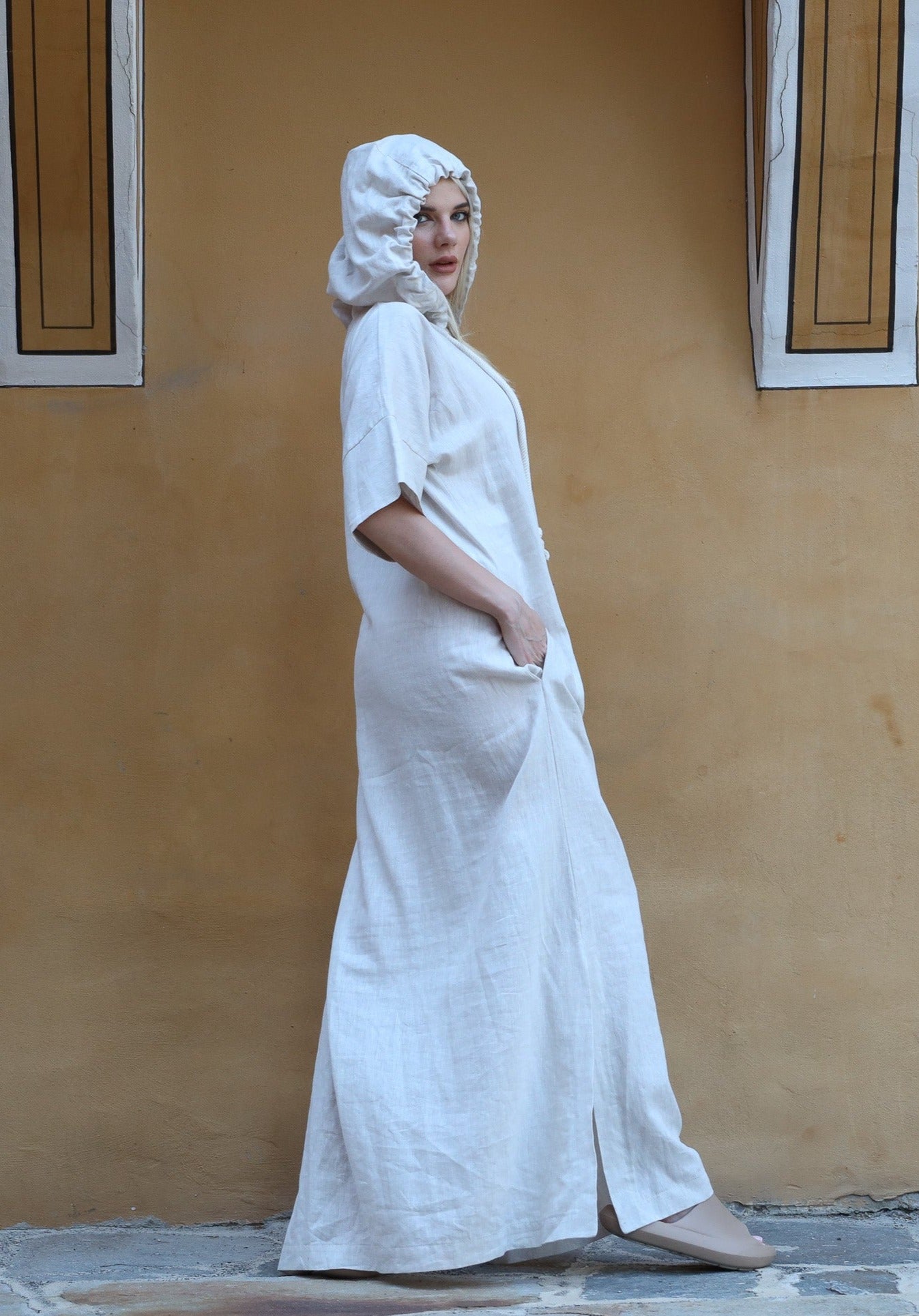 Maxi Linen Dress - FEREZ
