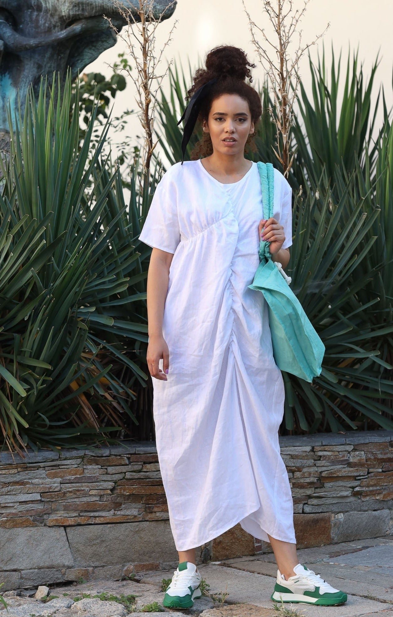 Maxi Linen Summer Dress - ROYTA