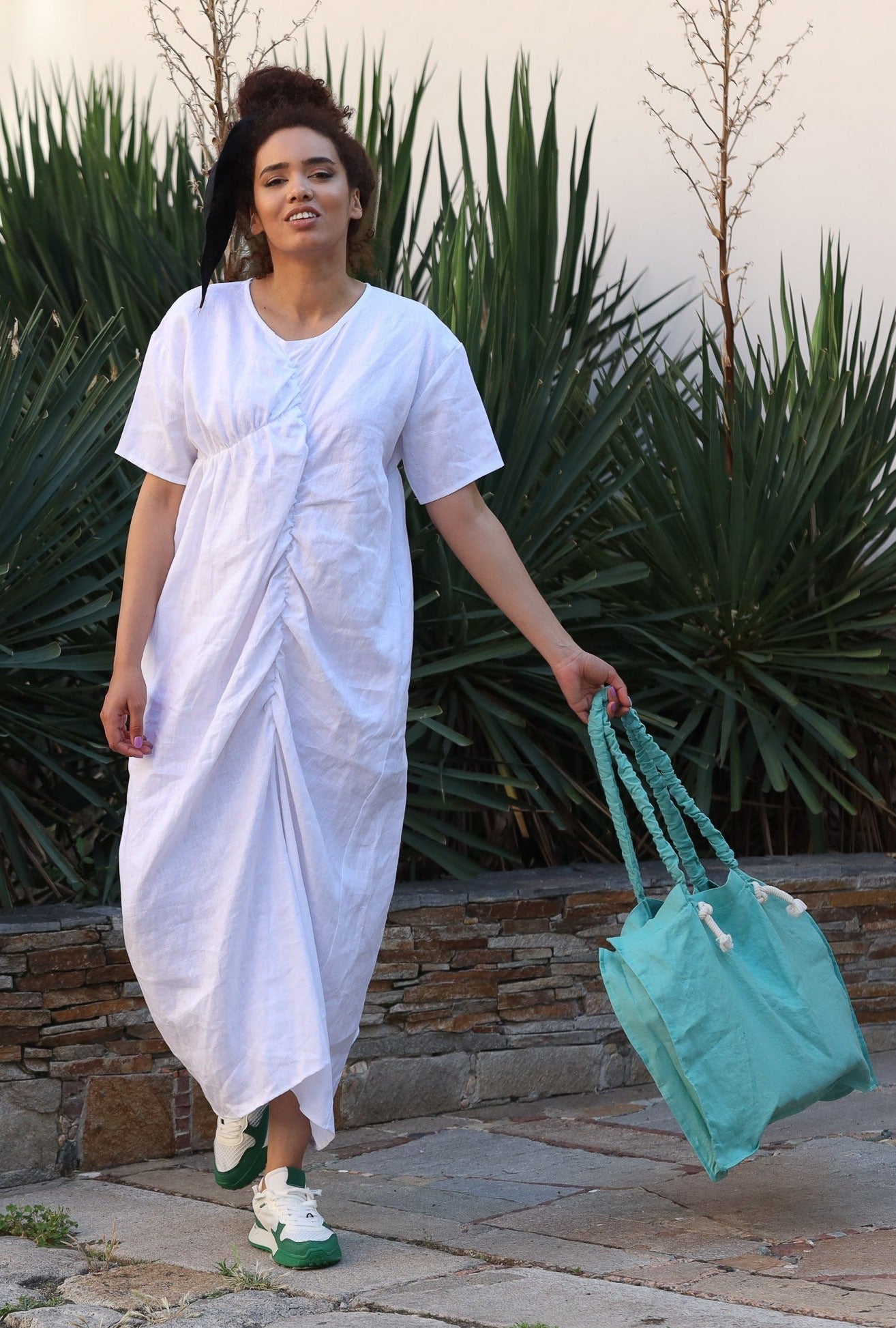 Maxi Linen Summer Dress - ROYTA