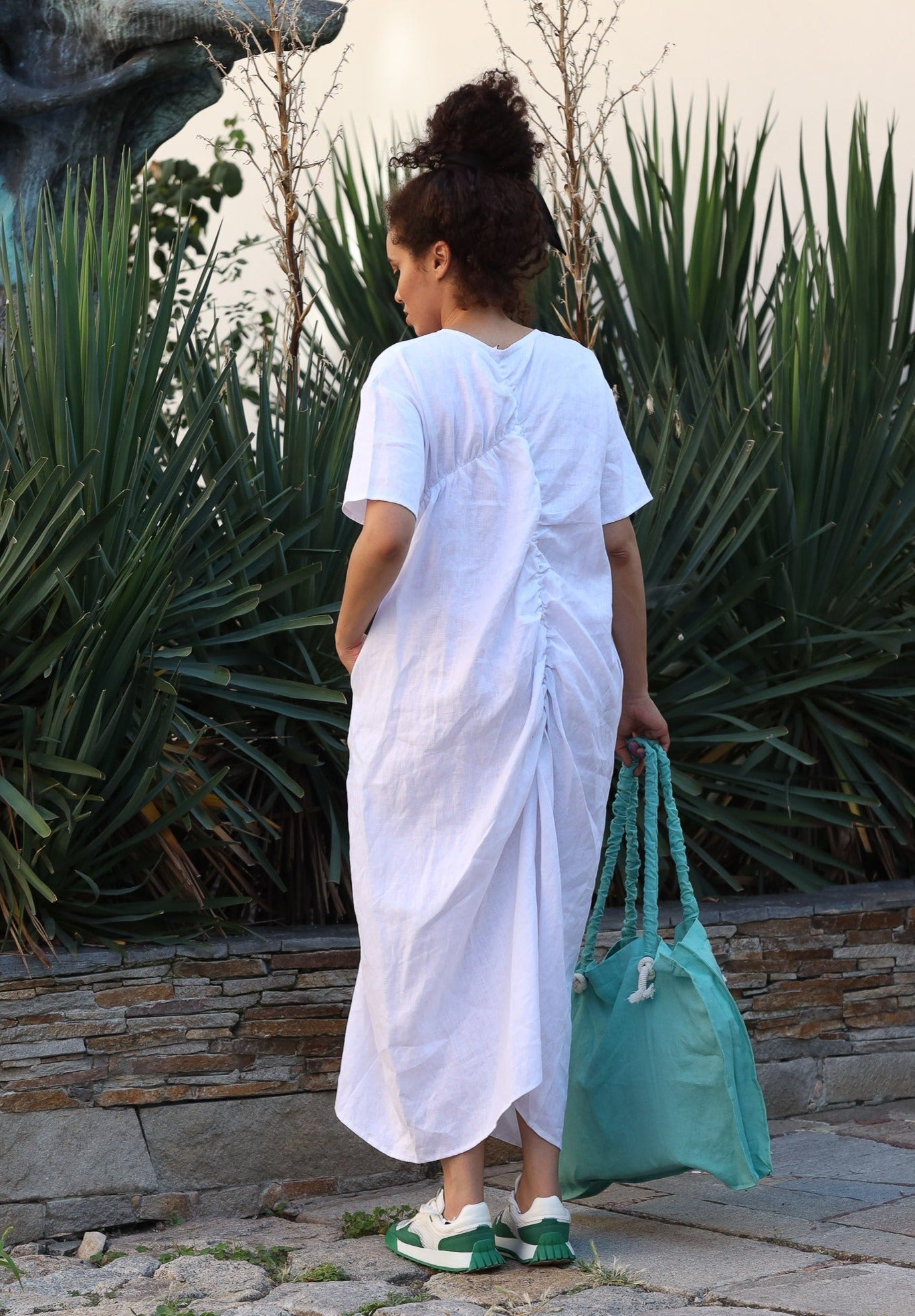 Maxi Linen Summer Dress - ROYTA