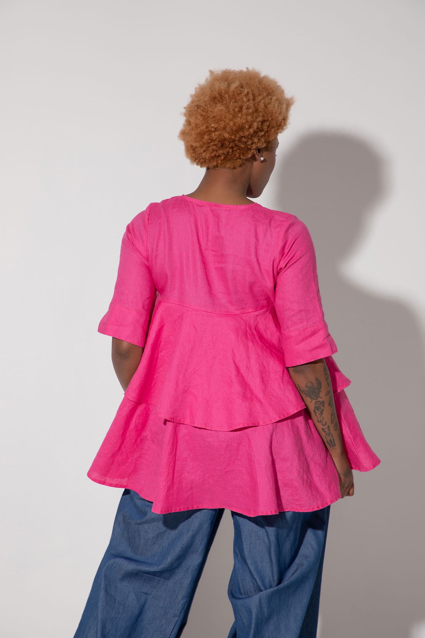 Elegance Linen Top - FEMI