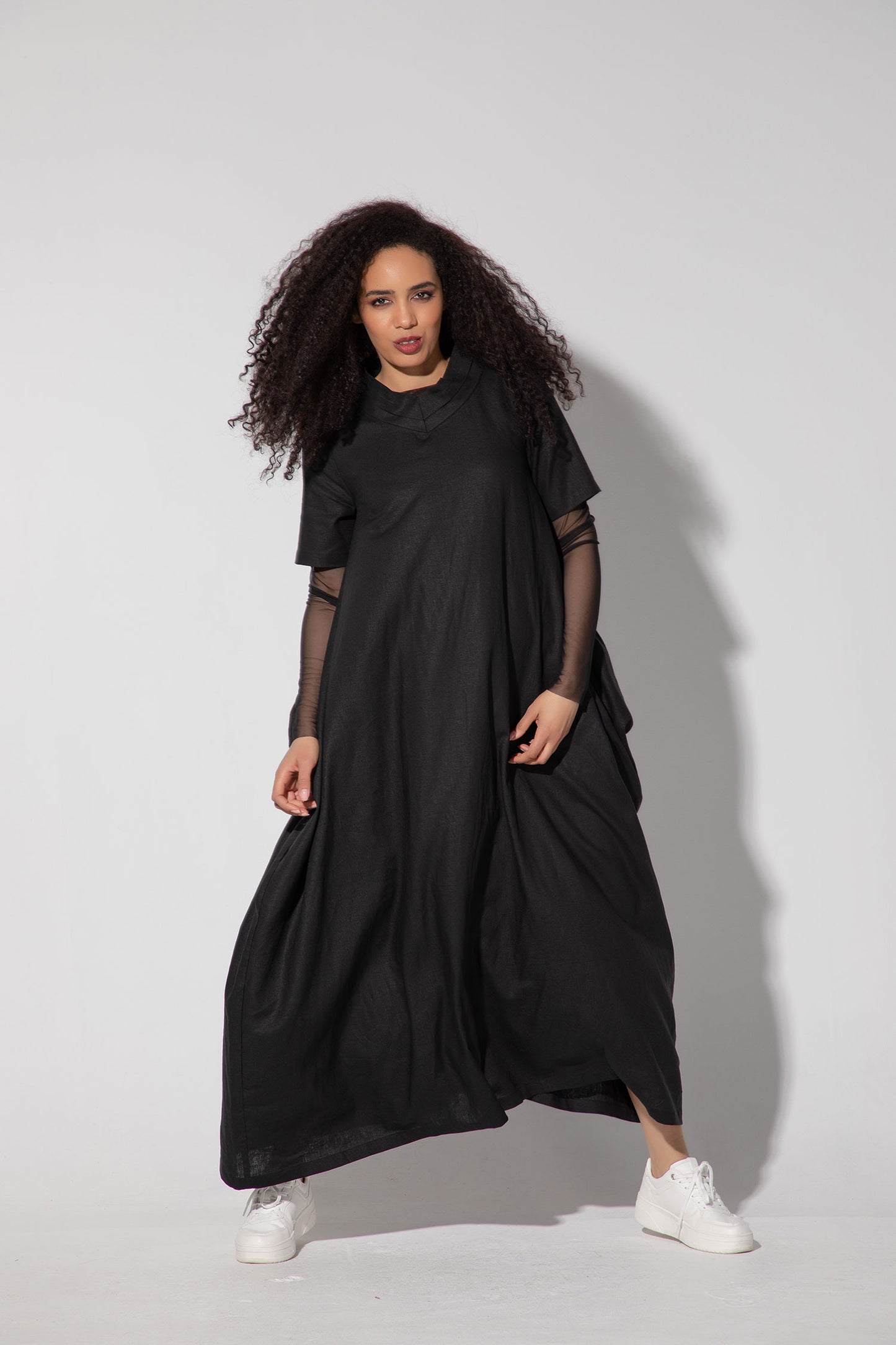 Maxi Linen Dress - NARISSA