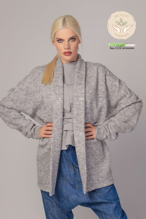 TRINA - Buttonless knitted cardigan