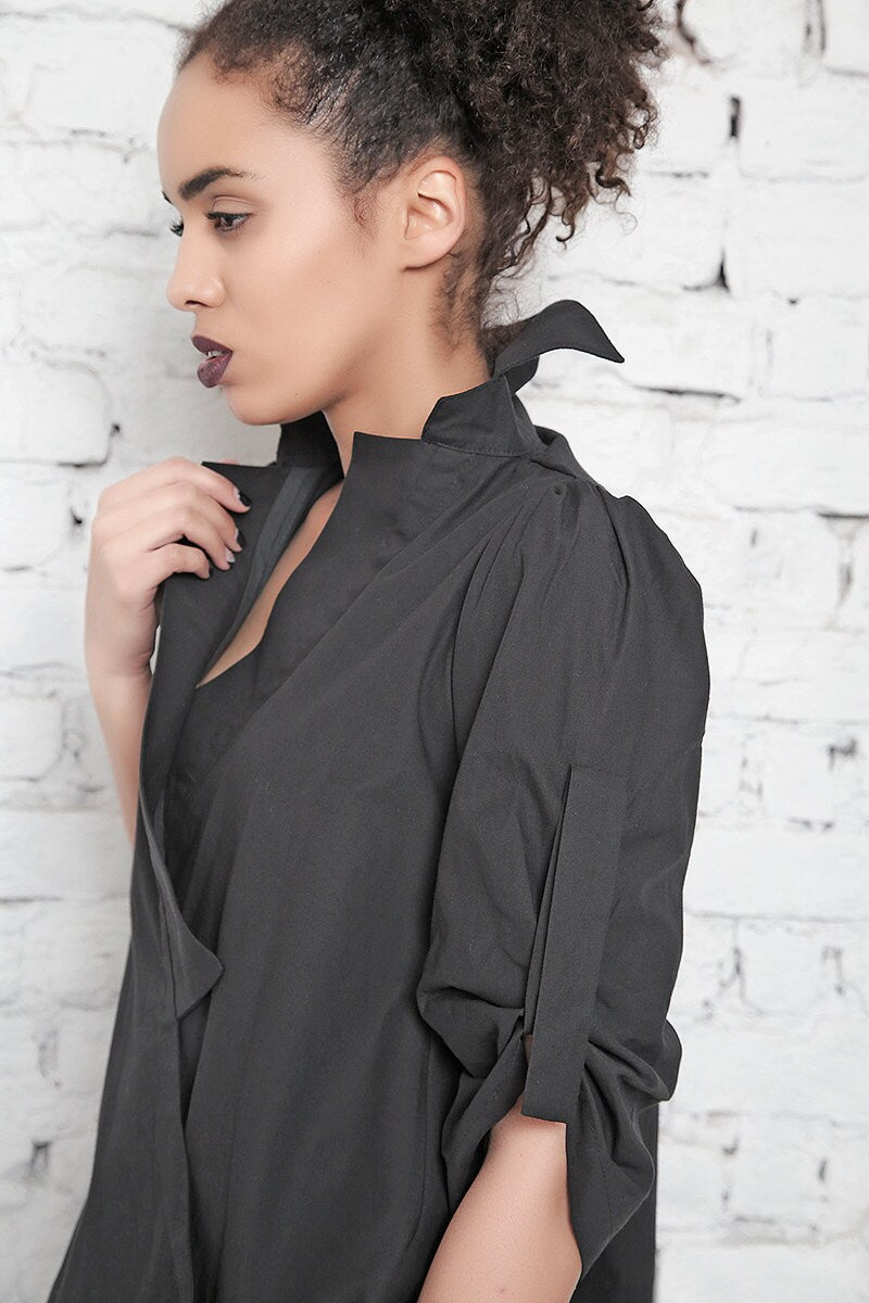 Chic crossed neckline top - KAIA