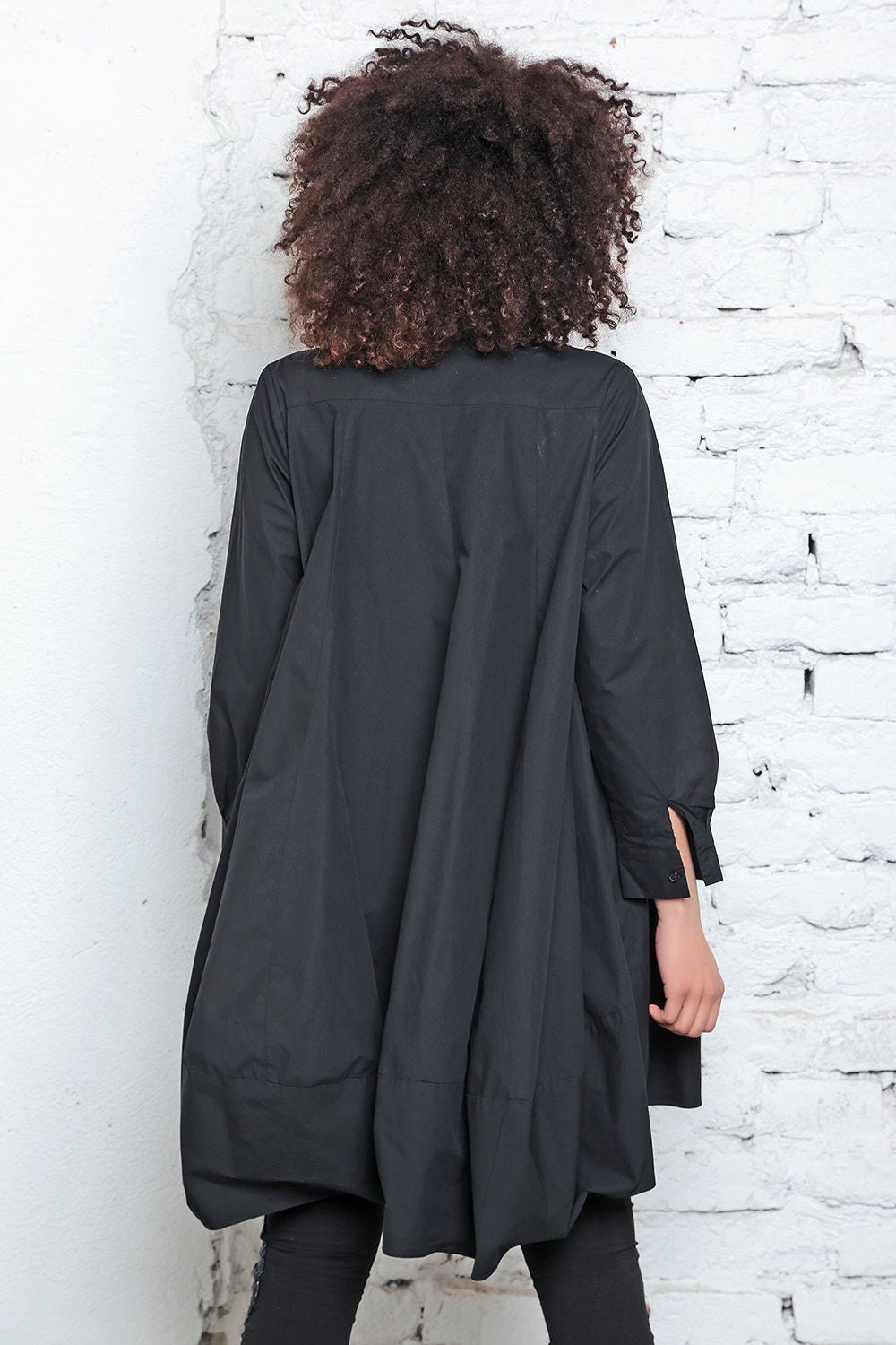 Oversized Midi Cotton Dress - KAYDA
