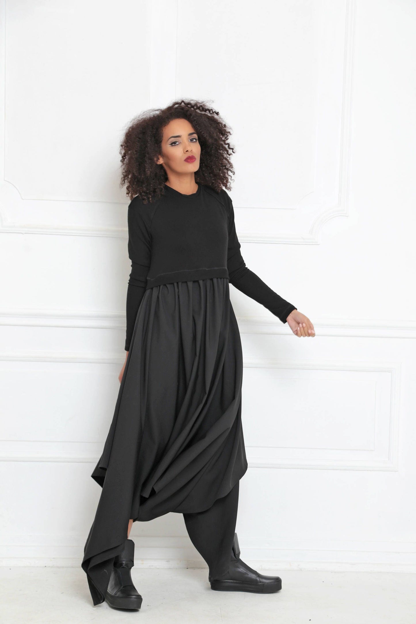 Asymmetrical maxi dress - KUKIKO
