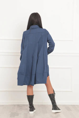 Oversized Midi Cotton Dress - KAYDA