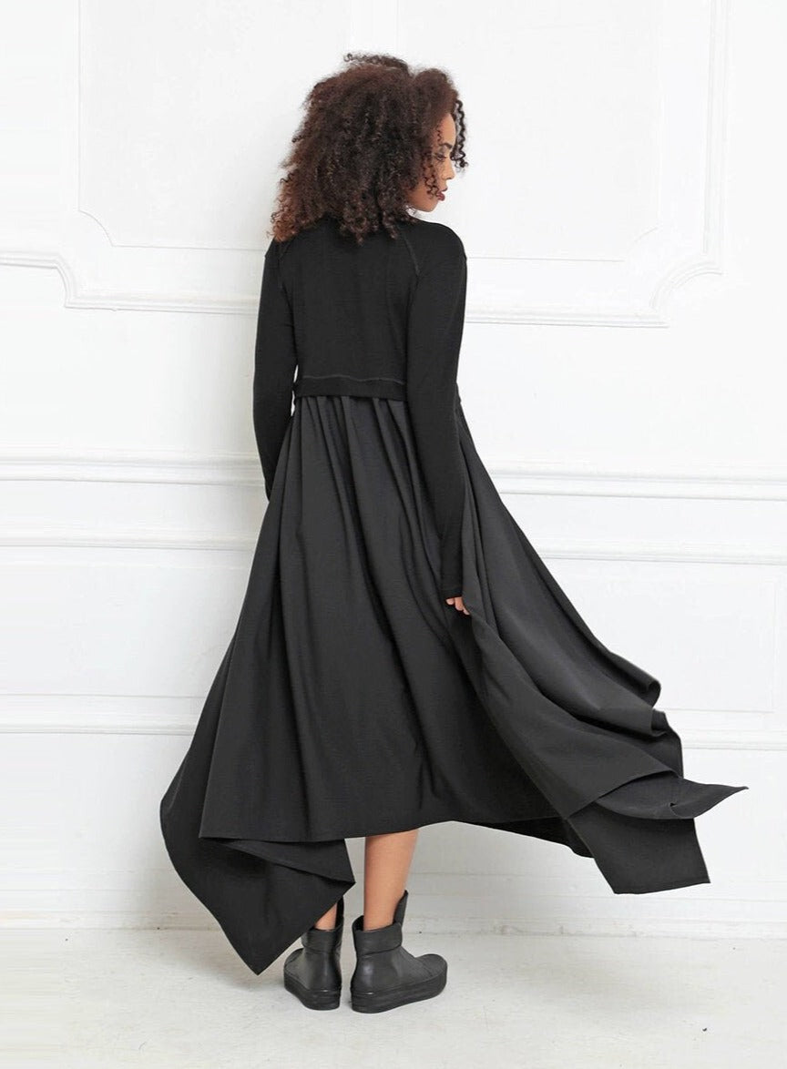Asymmetrical maxi dress - KUKIKO