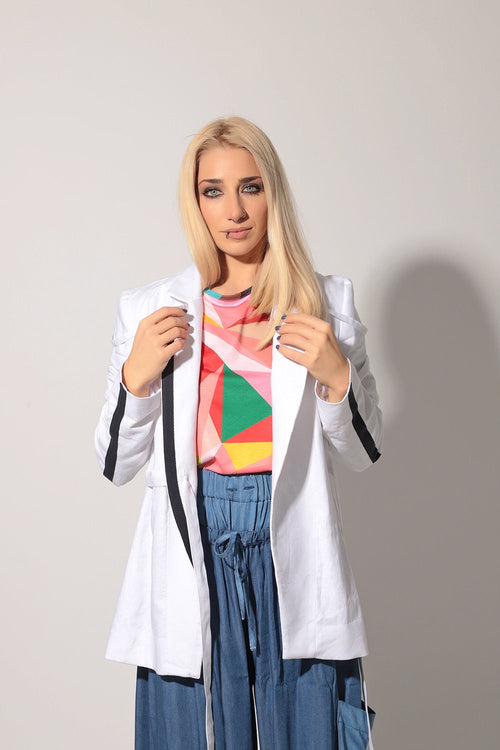 Classic linen blazer - ASATIRA