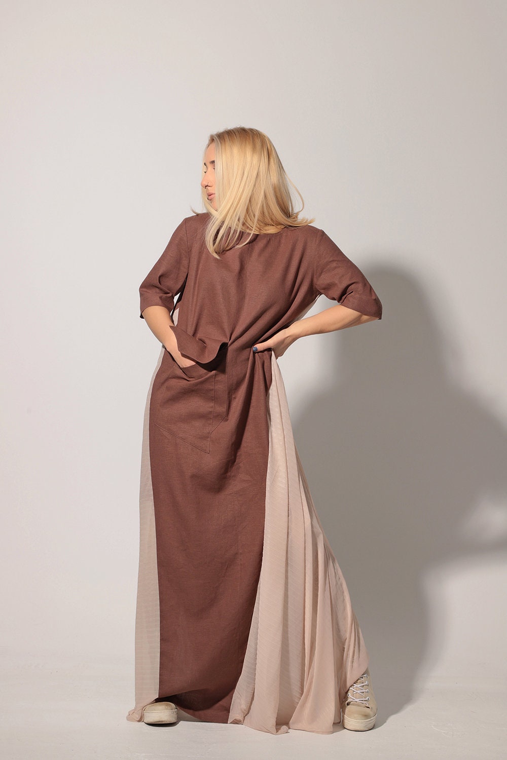 Linen maxi dress AIKA