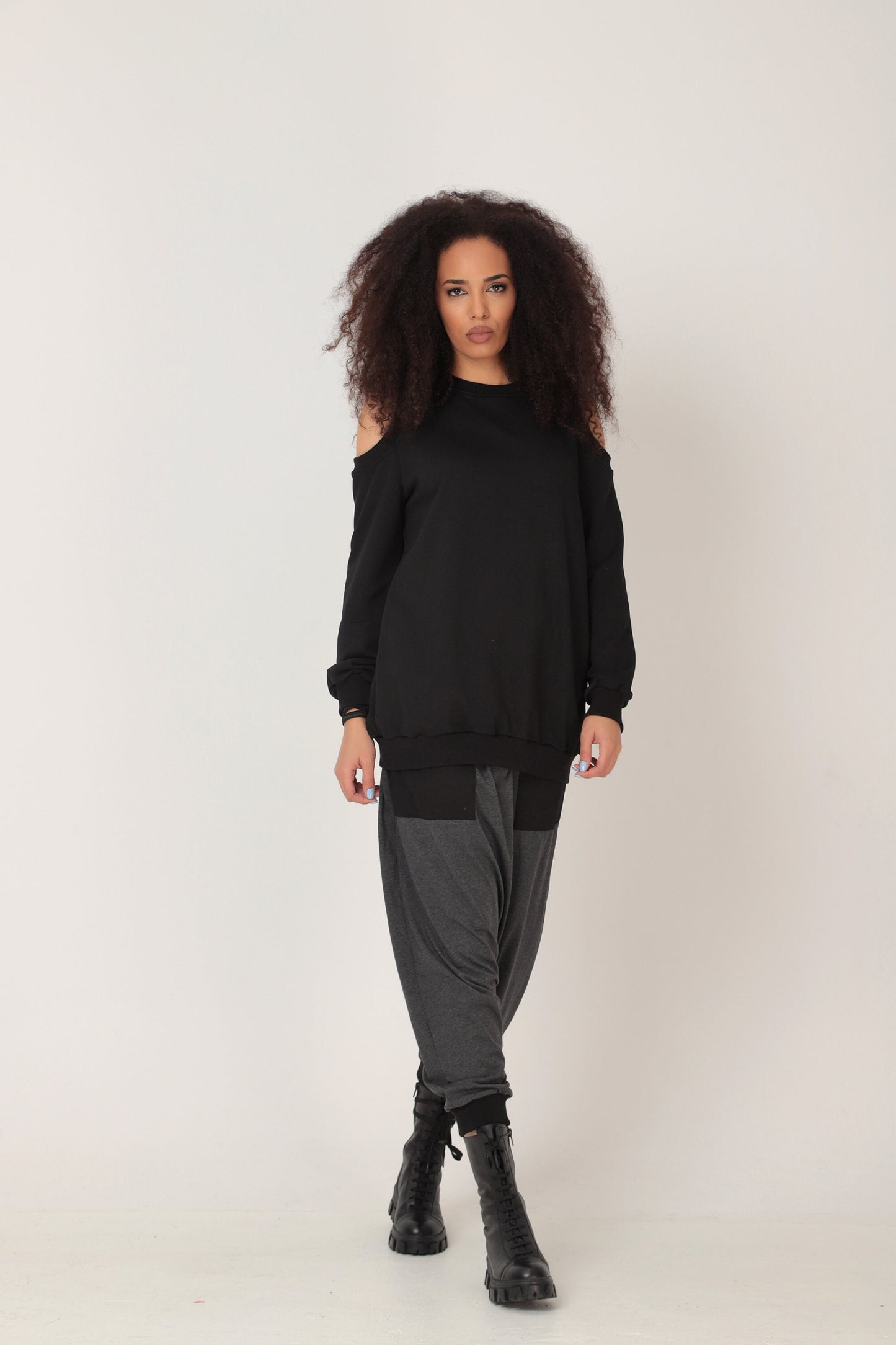 Long sleeve sweatshirt top - ASANA