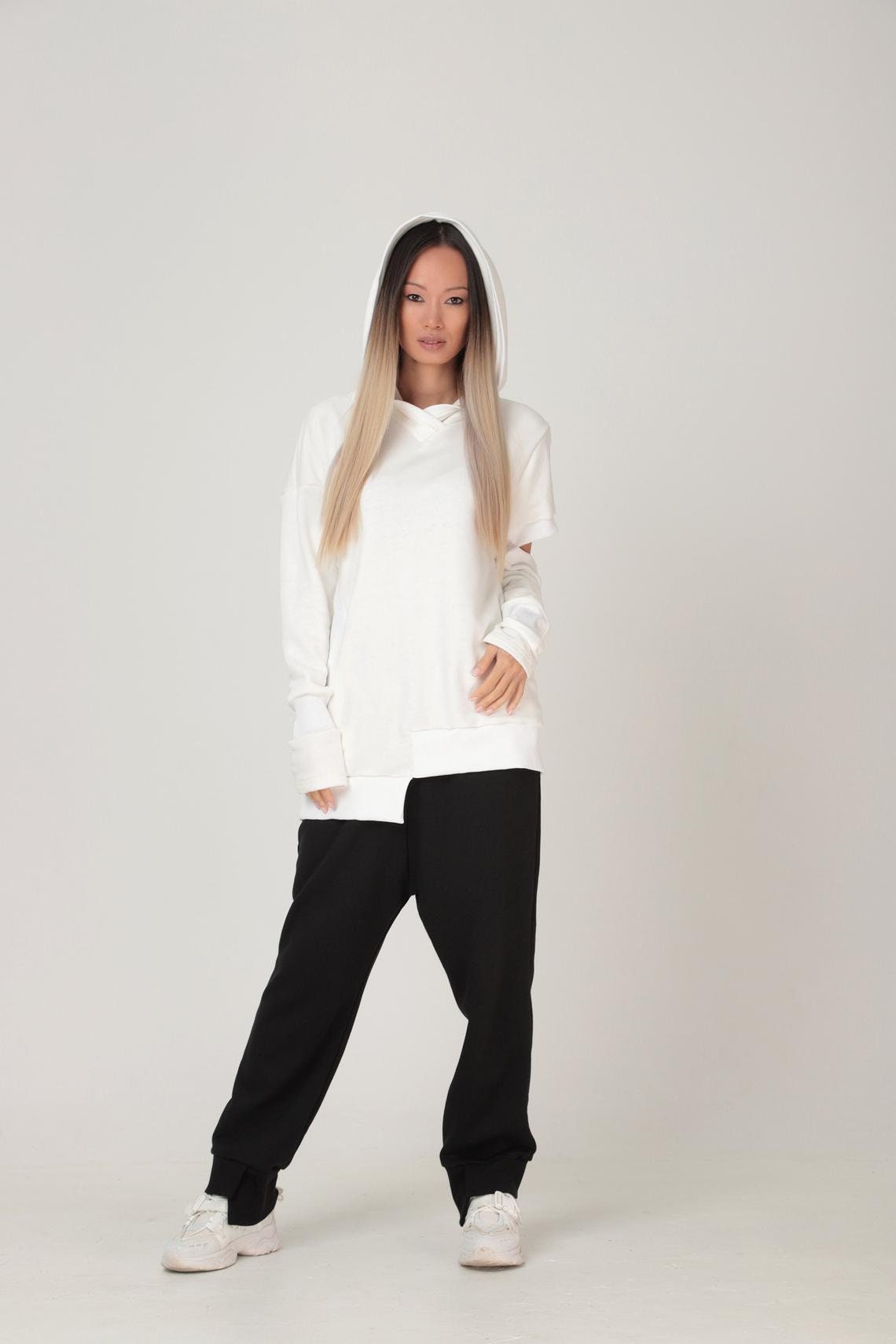 Asymmetrical hoodie - ORINA