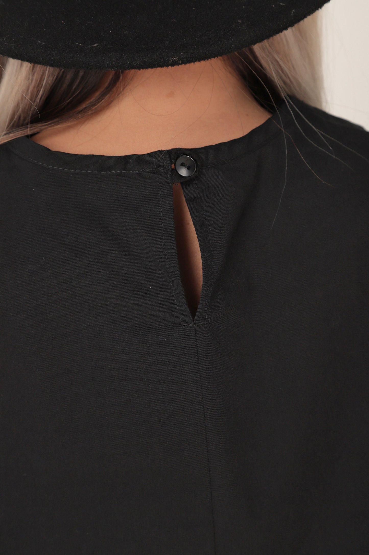 Relaxed poplin cotton blouse - HIBIKI