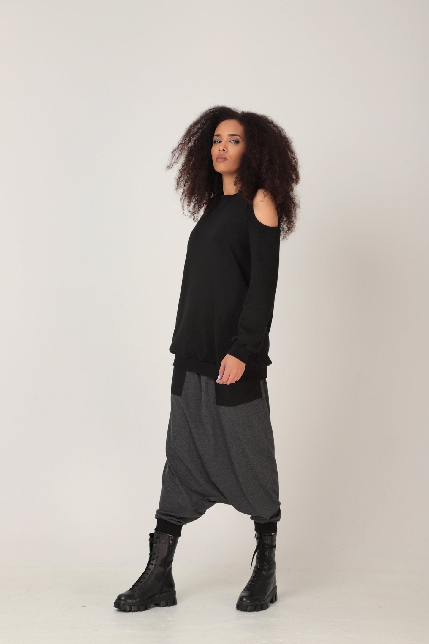 Long sleeve sweatshirt top - ASANA