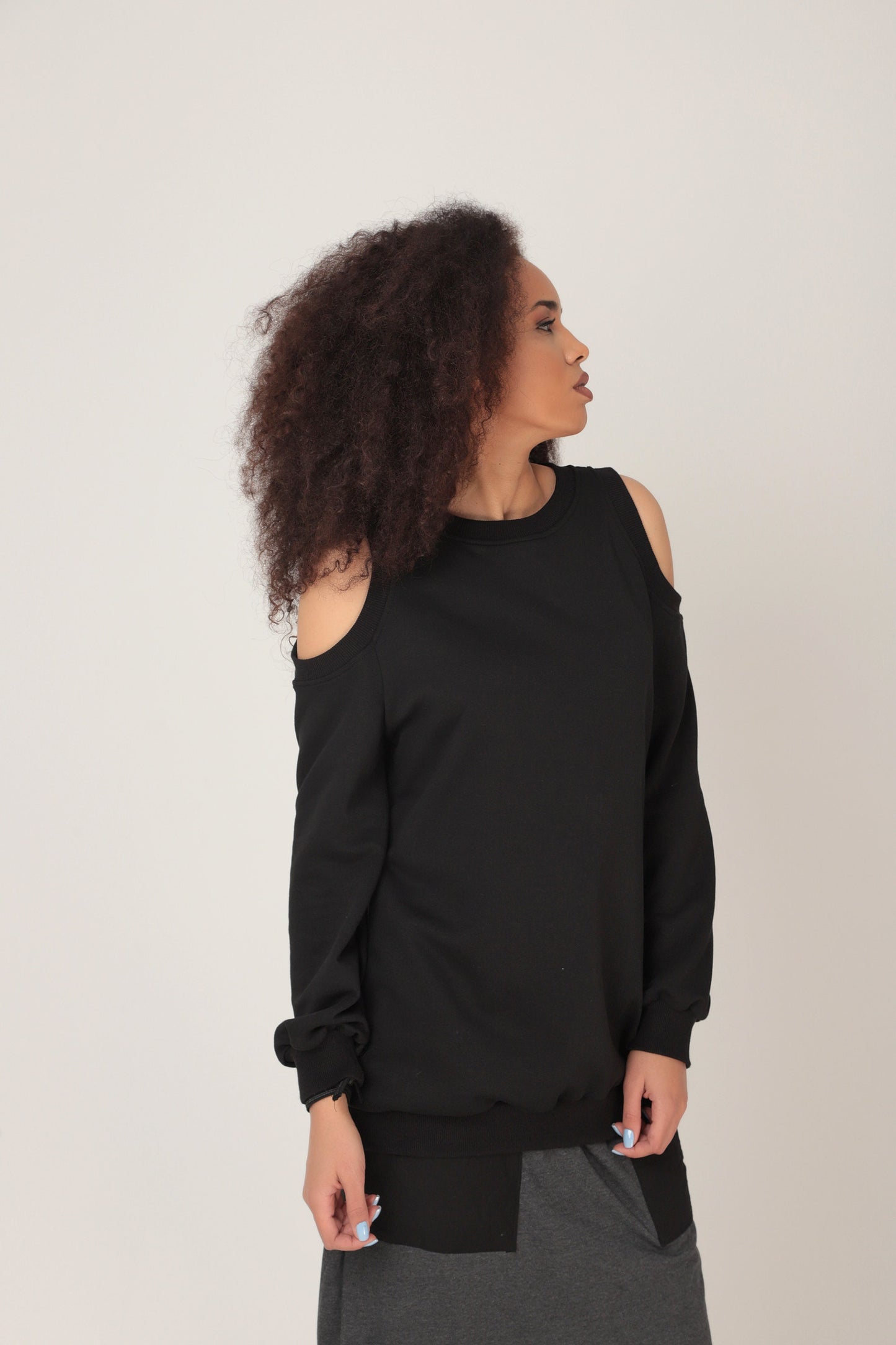 Long sleeve sweatshirt top - ASANA