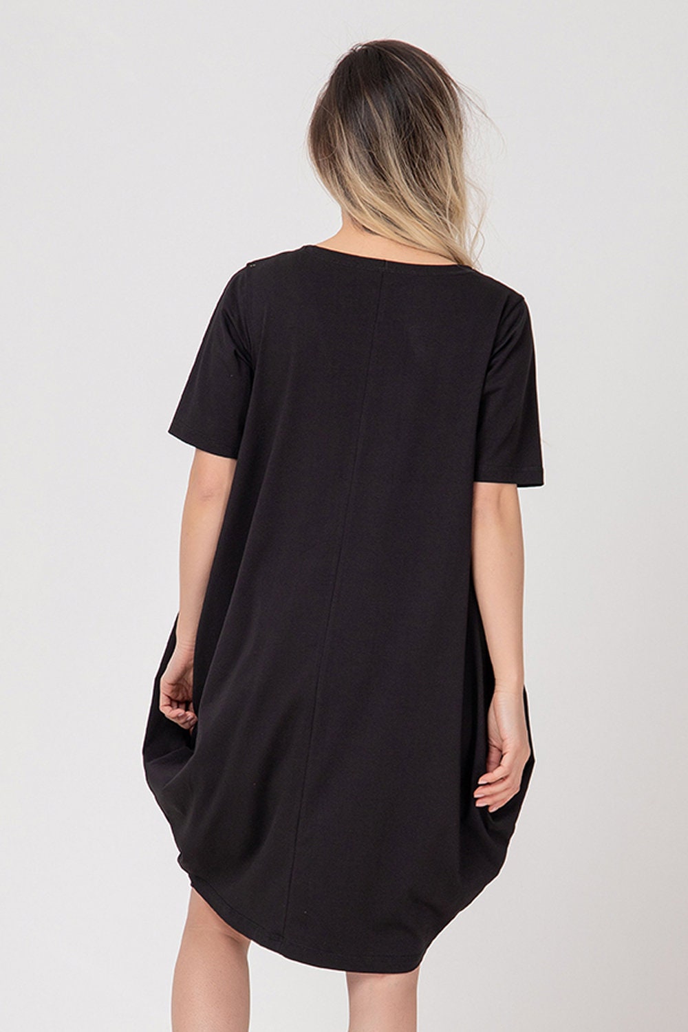 Relaxed midi jersey dress - SARIK