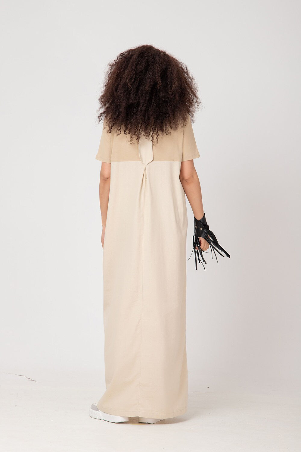 MASUMI - Short Sleeved Linen Maxi Dress