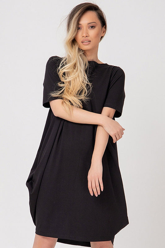 Relaxed midi jersey dress - SARIK