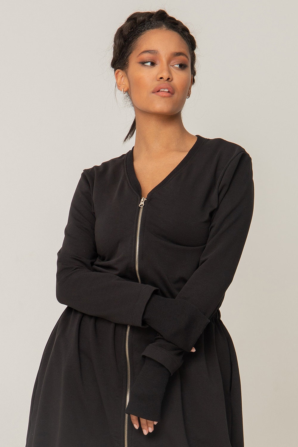 Classic sweatshirt midi dress - DEXA