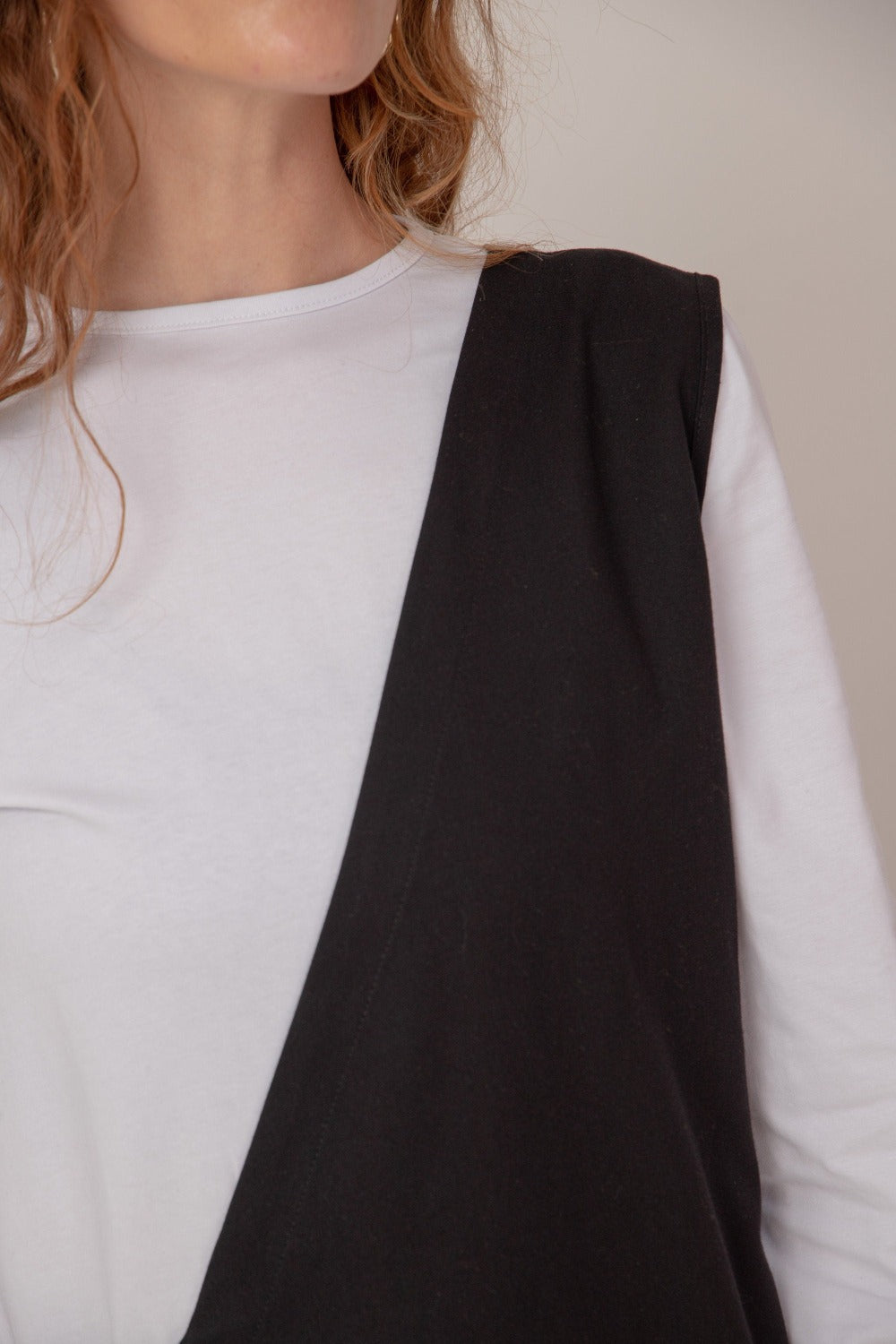 Midi overlayered long sleeved dress - ODET