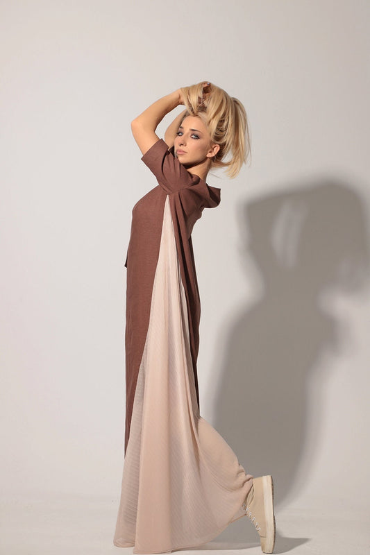 Linen maxi dress AIKA