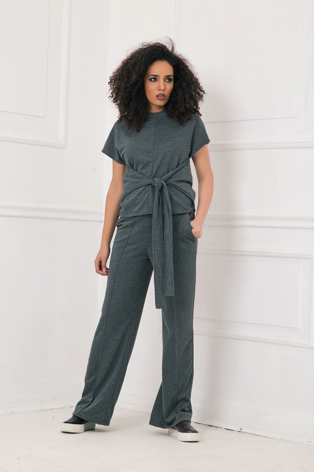 Relaxed cotton sweatpants - IKU