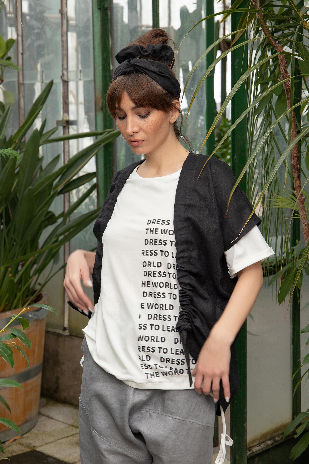 Airy linen cardigan - MILAGROS