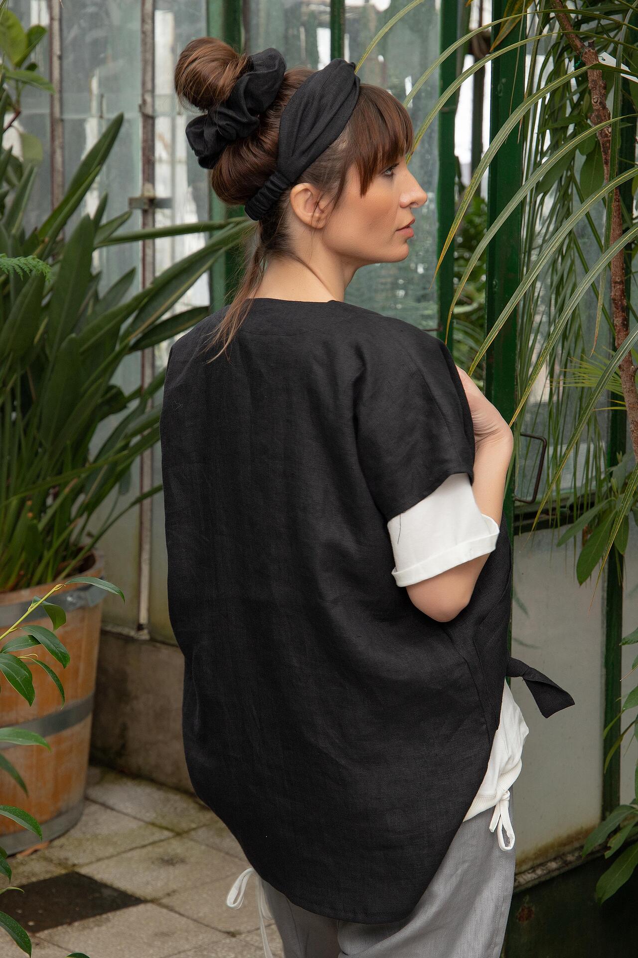 Airy linen cardigan - MILAGROS