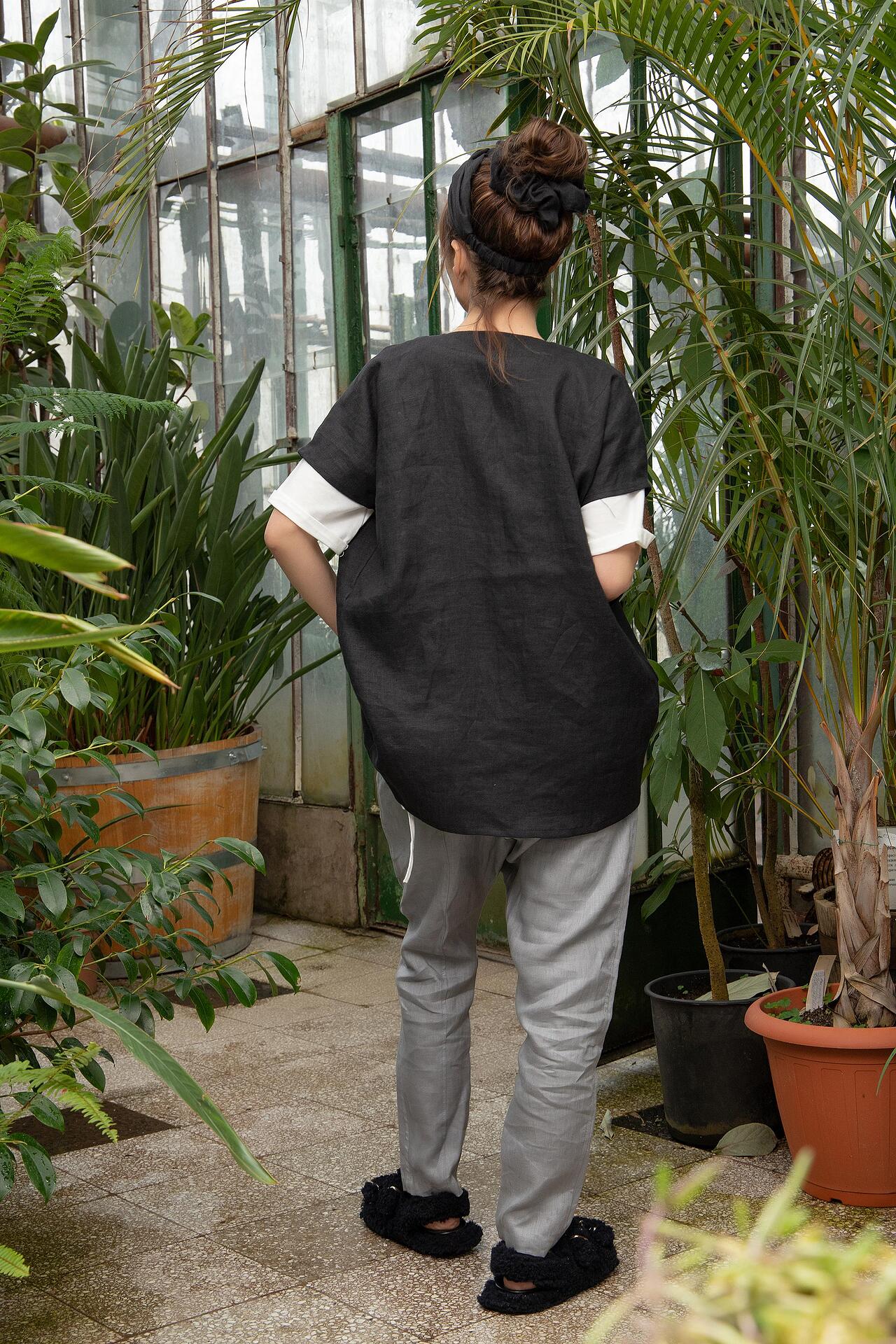Airy linen cardigan - MILAGROS