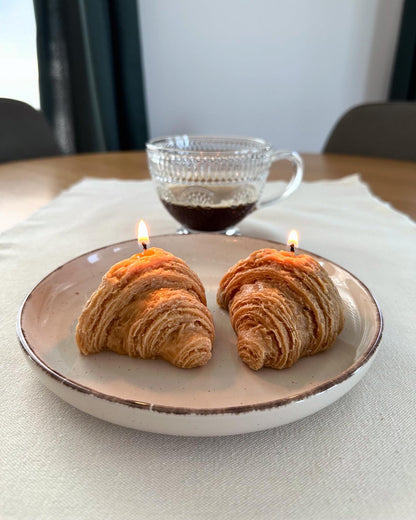 Food Croissant Wax Candle