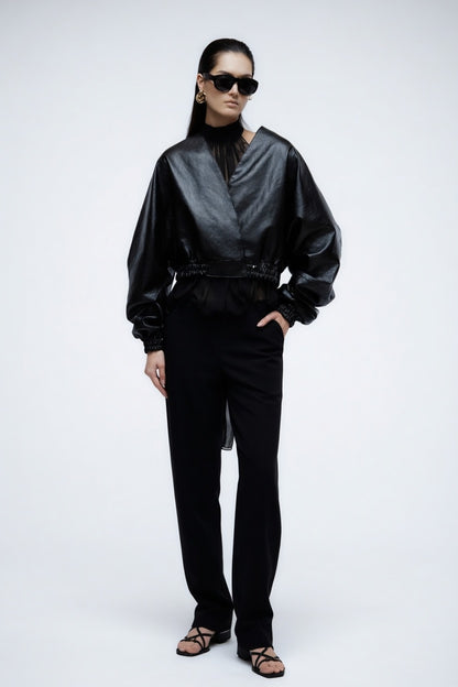 Women's Faux Leather Jacket