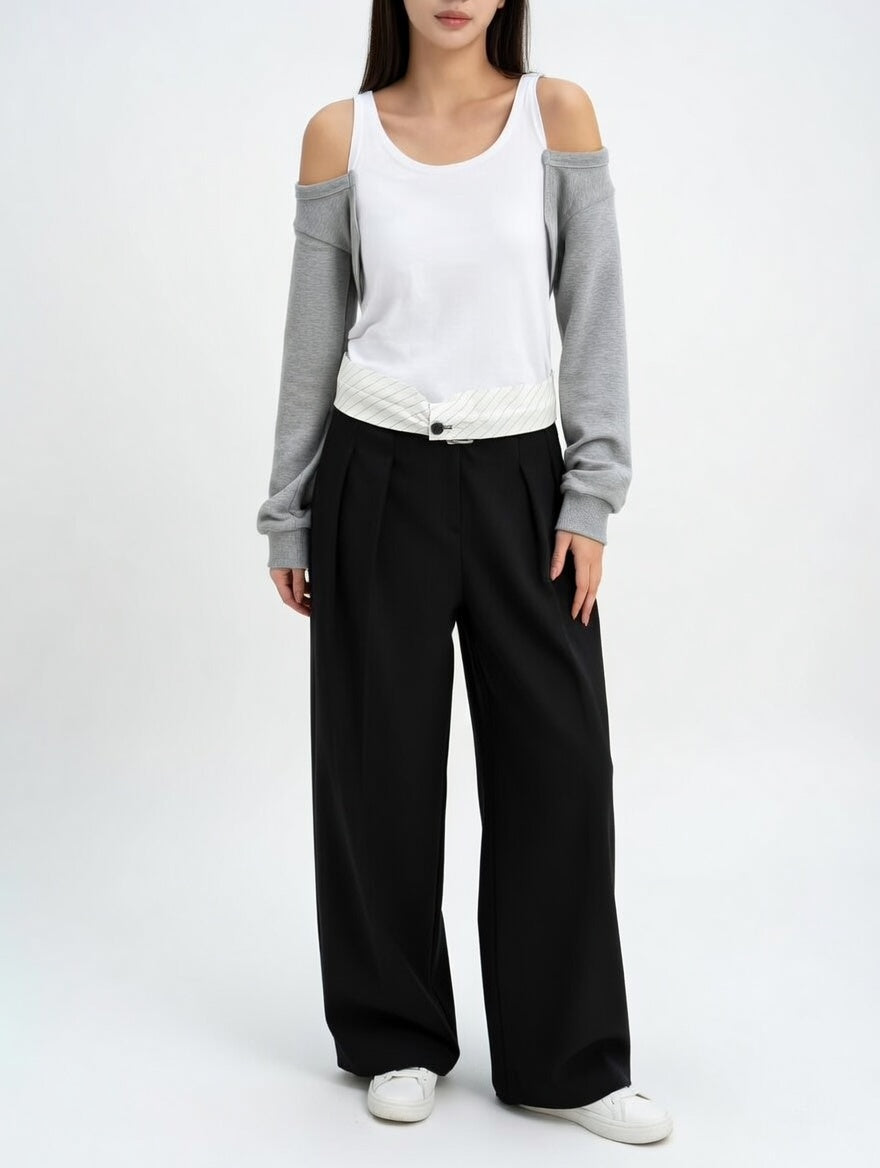 Women's Cold Shoulder Cotton Top