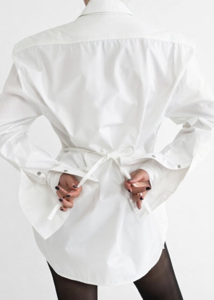 Women's White Cotton Shirt