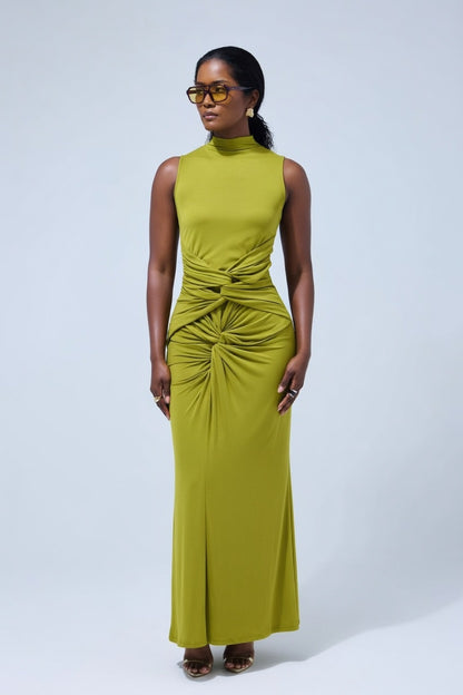 Ruched Midi Dress