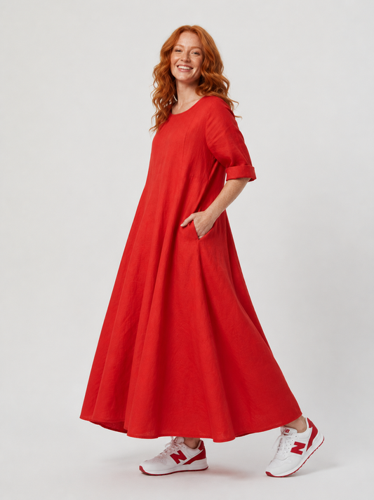 Linen Maxi Dress - Sharon
