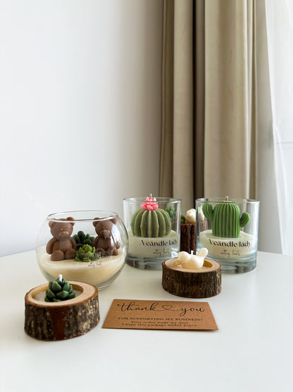 Soy Bear - Cactus Candle